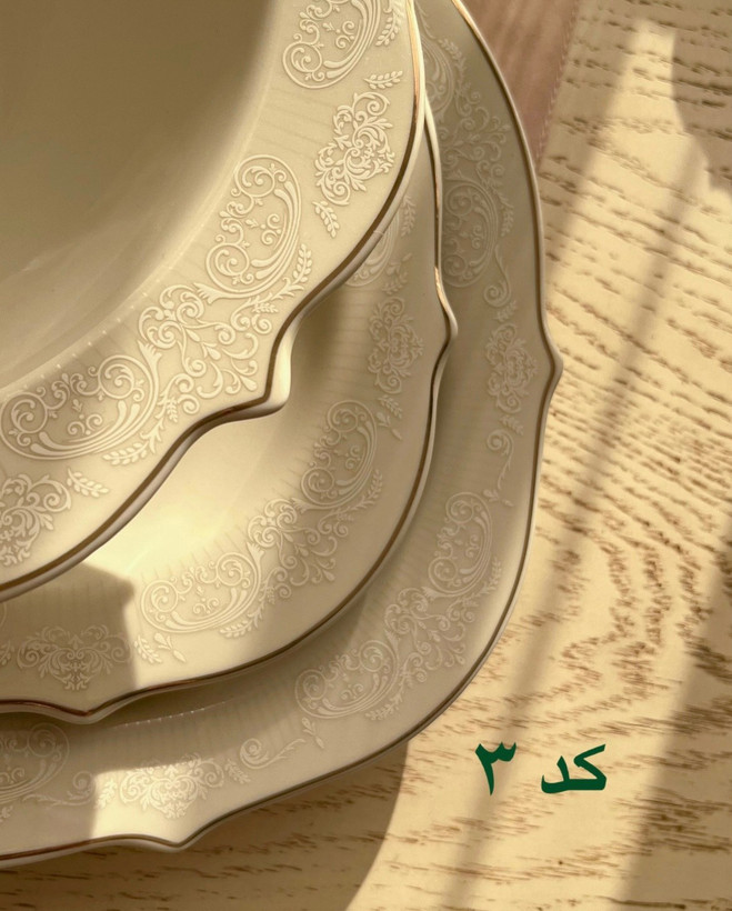 سرویس فنجان و نعلبکی چینی استخوانی ۱۲ پارچه ۶ عددی انجلیکا - کد ۱