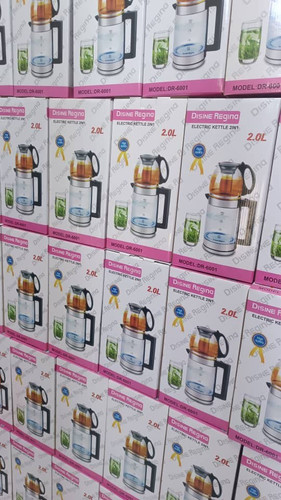 چای ساز دسینی مدل DR-6001 کتری ۲ لیتری قوری ۱ لیتری با فیلتر استیل