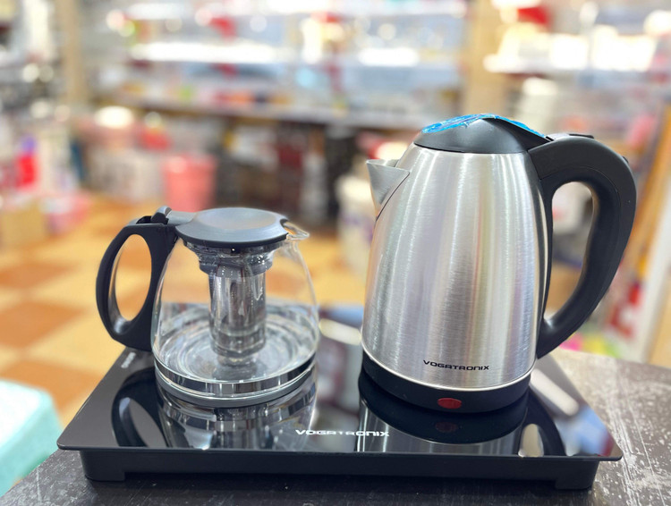 چای ساز وگاترونیکس مدل VE114 با کتری استیل ظرفیت ۲ لیتر