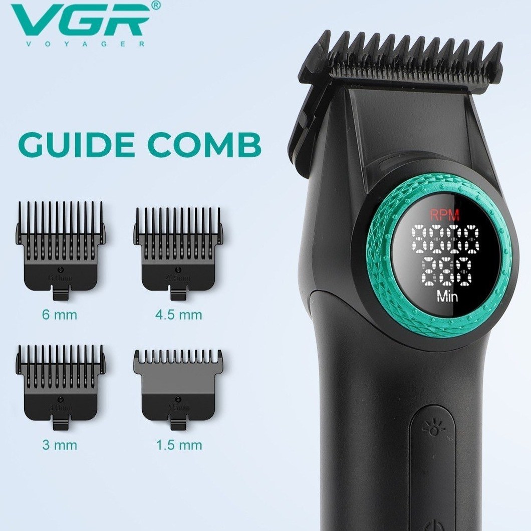 ماشین اصلاح وی جی آر مدل VGR V-977 با تیغه سرامیک و برش مستقیم