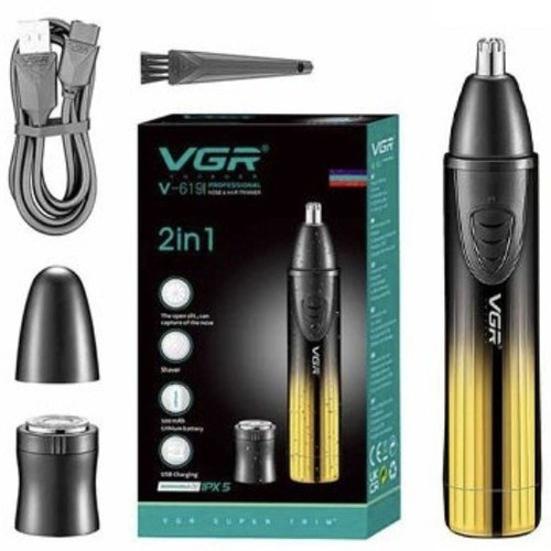موزن گوش و بینی وی جی آر مدل V619 با تکنولوژی برش مستقیم و ضد آب