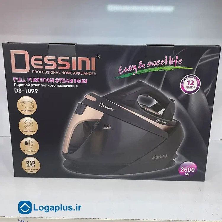 اتو بخار مخزن دار دسینی مدل DS1099 ظرفیت ۱.۵ لیتر