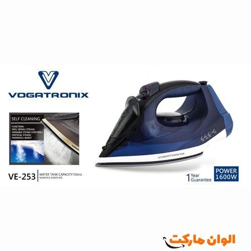 اتو بخار وگاتی مدل VE253 با کف سرامیکی